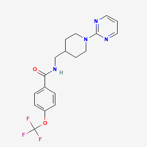N-((1-(pyrimidin-2-yl)piperidin-4-yl)methyl)-4-(trifluoromethoxy)benzamide - 1396812-60-4