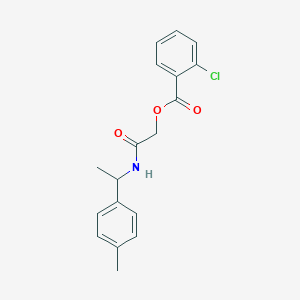 {[1-(4-methylphenyl)ethyl]carbamoyl}methyl 2-chlorobenzoate - 1241985-17-0