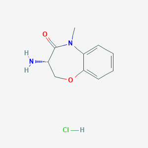 (S)-3-amino-5-methyl-2,3-dihydrobenzo[b][1,4]oxazepin-4(5H)-one hydrochloride - 958488-72-7