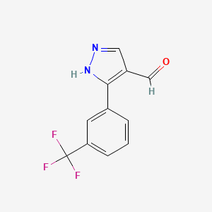 5-(3-Trifluoromethyl-phenyl)-1H-pyrazole-4-c arbaldehyde - 1152541-77-9