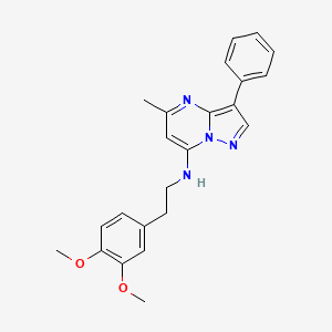 N-[2-(3,4-dimethoxyphenyl)ethyl]-5-methyl-3-phenylpyrazolo[1,5-a]pyrimidin-7-amine - 849910-68-5