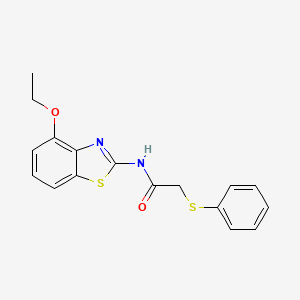 N-(4-ethoxybenzo[d]thiazol-2-yl)-2-(phenylthio)acetamide - 895481-78-4
