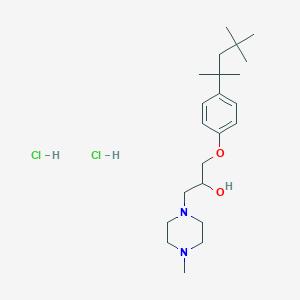 1-(4-METHYLPIPERAZIN-1-YL)-3-[4-(2,4,4-TRIMETHYLPENTAN-2-YL)PHENOXY]PROPAN-2-OL DIHYDROCHLORIDE - 1216723-82-8