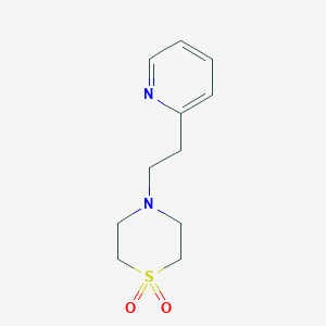 4-[2-(pyridin-2-yl)ethyl]-1lambda6-thiomorpholine-1,1-dione - 477847-06-6