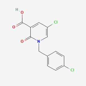 5-Chloro-1-(4-chlorobenzyl)-2-oxo-1,2-dihydro-3-pyridinecarboxylic acid - 339024-25-8