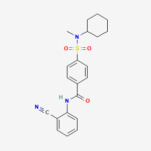 N-(2-cyanophenyl)-4-[cyclohexyl(methyl)sulfamoyl]benzamide - 683766-06-5