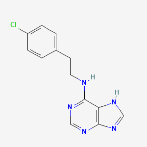 N-[2-(4-chlorophenyl)ethyl]-7H-purin-6-amine - 228407-27-0