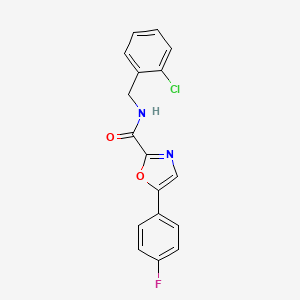 N-(2-chlorobenzyl)-5-(4-fluorophenyl)oxazole-2-carboxamide - 955701-31-2