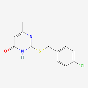 2-{[(4-chlorophenyl)methyl]sulfanyl}-6-methylpyrimidin-4-ol - 159333-55-8
