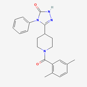 3-[1-(2,5-dimethylbenzoyl)piperidin-4-yl]-4-phenyl-4,5-dihydro-1H-1,2,4-triazol-5-one - 1775565-85-9