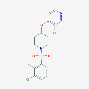 3-Chloro-4-((1-((3-chloro-2-methylphenyl)sulfonyl)piperidin-4-yl)oxy)pyridine - 2034395-62-3