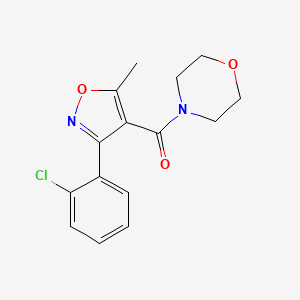 4-[3-(2-chlorophenyl)-5-methyl-1,2-oxazole-4-carbonyl]morpholine - 312590-47-9