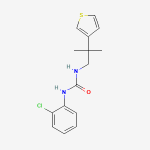 1-(2-Chlorophenyl)-3-(2-methyl-2-(thiophen-3-yl)propyl)urea - 2309604-71-3