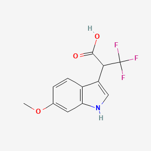 3,3,3-Trifluoro-2-(6-methoxy-1H-indol-3-yl)propanoic acid - 1983938-09-5
