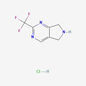 2-(Trifluoromethyl)-6,7-dihydro-5H-pyrrolo[3,4-d]pyrimidine hydrochloride - 1956307-48-4