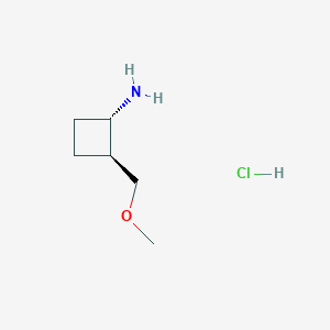 (1S,2S)-2-(methoxymethyl)cyclobutan-1-amine hydrochloride - 1807937-89-8