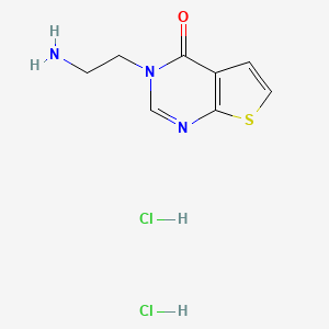 3-(2-aminoethyl)thieno[2,3-d]pyrimidin-4(3H)-one dihydrochloride - 2034469-39-9