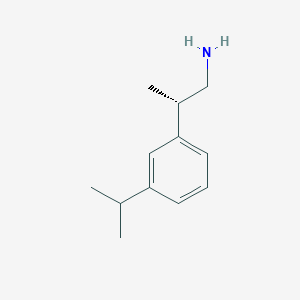 (2S)-2-(3-Propan-2-ylphenyl)propan-1-amine - 2248186-08-3