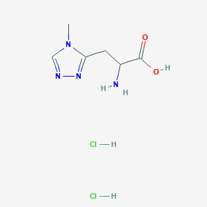 2-Amino-3-(4-methyl-1,2,4-triazol-3-yl)propanoic acid;dihydrochloride - 2377031-79-1