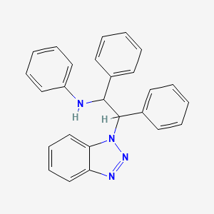 N-[2-(1H-1,2,3-Benzotriazol-1-yl)-1,2-diphenylethyl]aniline - 142819-59-8