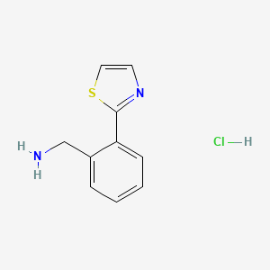 [2-(1,3-Thiazol-2-yl)phenyl]methanamine hydrochloride - 1216451-39-6