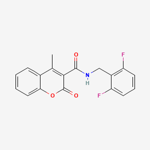 N-(2,6-difluorobenzyl)-4-methyl-2-oxo-2H-chromene-3-carboxamide - 1207029-20-6