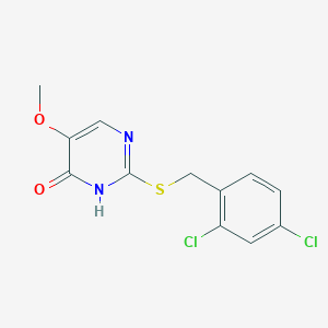 2-((2,4-Dichlorobenzyl)sulfanyl)-5-methoxy-4-pyrimidinol - 338411-04-4