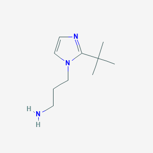 3-(2-tert-butyl-1H-imidazol-1-yl)propan-1-amine - 1368221-87-7