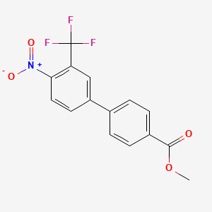 Methyl 4'-nitro-3'-(trifluoromethyl)-[1,1'-biphenyl]-4-carboxylate - 886361-47-3