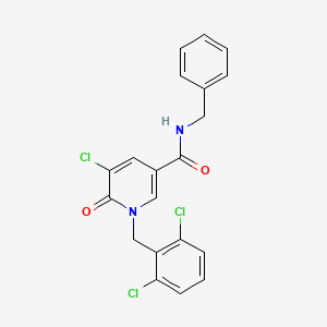 N-benzyl-5-chloro-1-[(2,6-dichlorophenyl)methyl]-6-oxopyridine-3-carboxamide - 339023-98-2