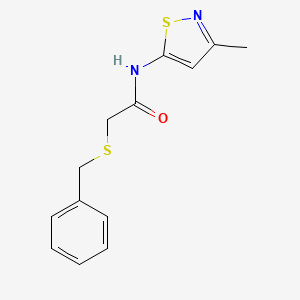 2-(benzylthio)-N-(3-methylisothiazol-5-yl)acetamide - 1206996-65-7