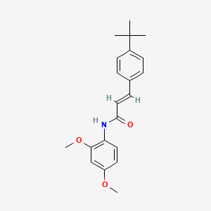 (2E)-3-(4-tert-butylphenyl)-N-(2,4-dimethoxyphenyl)prop-2-enamide - 256955-11-0