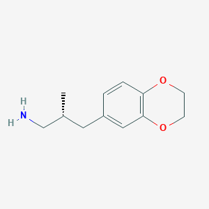 (2R)-3-(2,3-Dihydro-1,4-benzodioxin-6-yl)-2-methylpropan-1-amine - 2248200-48-6