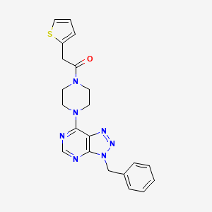 1-(4-(3-benzyl-3H-[1,2,3]triazolo[4,5-d]pyrimidin-7-yl)piperazin-1-yl)-2-(thiophen-2-yl)ethanone - 920163-42-4