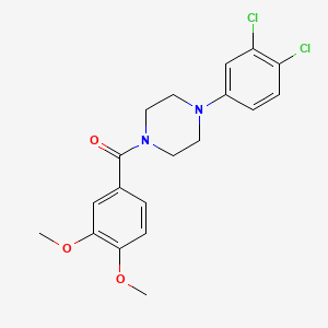 (4-(3,4-Dichlorophenyl)piperazin-1-yl)(3,4-dimethoxyphenyl)methanone - 501104-48-9