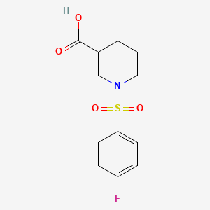 1-[(4-Fluorophenyl)sulfonyl]piperidine-3-carboxylic acid - 385403-97-4