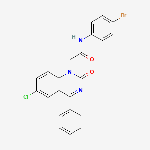 N-(4-bromophenyl)-2-(6-chloro-2-oxo-4-phenyl-1,2-dihydroquinazolin-1-yl)acetamide - 941933-75-1
