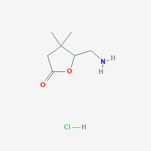 5-(Aminomethyl)-4,4-dimethyloxolan-2-one hydrochloride - 2172436-07-4