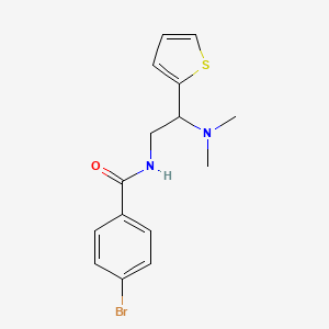 4-bromo-N-(2-(dimethylamino)-2-(thiophen-2-yl)ethyl)benzamide - 941964-22-3