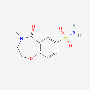 4-Methyl-5-oxo-2,3,4,5-tetrahydro-1,4-benzoxazepine-7-sulfonamide - 1443980-76-4