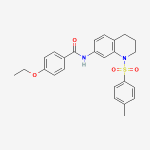 4-ethoxy-N-(1-tosyl-1,2,3,4-tetrahydroquinolin-7-yl)benzamide - 898447-70-6