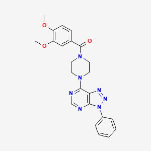 1-(3,4-dimethoxybenzoyl)-4-{3-phenyl-3H-[1,2,3]triazolo[4,5-d]pyrimidin-7-yl}piperazine - 920262-25-5