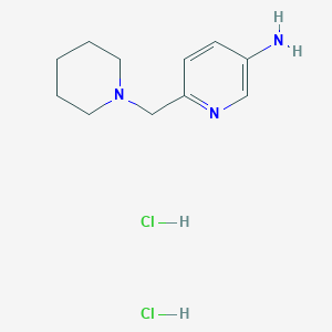 6-(Piperidin-1-ylmethyl)pyridin-3-amine;dihydrochloride - 2416236-00-3