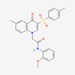 N-(2-methoxyphenyl)-2-[6-methyl-3-(4-methylbenzenesulfonyl)-4-oxo-1,4-dihydroquinolin-1-yl]acetamide - 866588-93-4