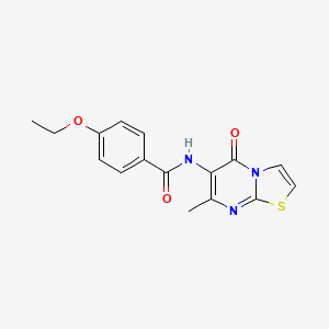 4-ethoxy-N-(7-methyl-5-oxo-5H-thiazolo[3,2-a]pyrimidin-6-yl)benzamide - 942003-60-3