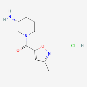 (3R)-1-(3-methyl-1,2-oxazole-5-carbonyl)piperidin-3-amine hydrochloride - 1909293-97-5
