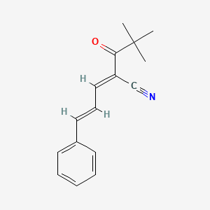 (2E,4E)-2-(2,2-dimethylpropanoyl)-5-phenylpenta-2,4-dienenitrile - 1001755-18-5