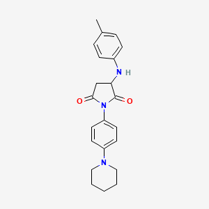 3-[(4-Methylphenyl)amino]-1-[4-(piperidin-1-yl)phenyl]pyrrolidine-2,5-dione - 1008061-51-5