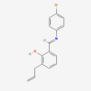 2-allyl-6-{(E)-[(4-bromophenyl)imino]methyl}phenol - 325472-91-1
