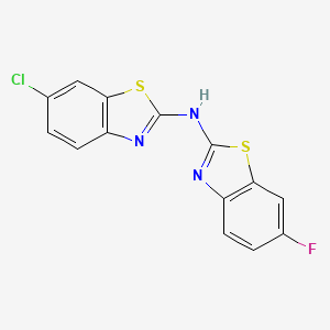 6-chloro-N-(6-fluorobenzo[d]thiazol-2-yl)benzo[d]thiazol-2-amine - 862976-03-2